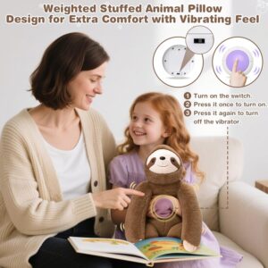 Alternative view of Sloth Sensory Vibrating Pillow for Kids & Adults