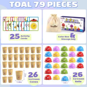 Alternative view of Ice Cream Alphabet Sorting Toys for Toddlers