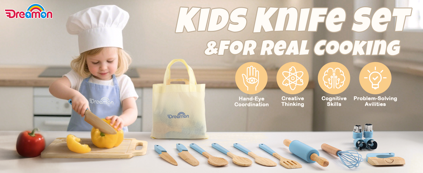 kids knife set for real cooking