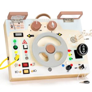 Steering Wheel with Lights & Sounds for Toddlers 1-3