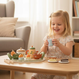 Montessori Wooden Tea Party Set for Kids