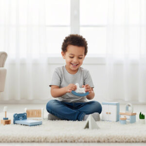 Alternative view of Mini Wooden Dollhouse Furniture（Dolls Not Included）