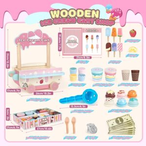 Alternative view of 48 PCS Ice Cream Playset for Toddlers Age 3-6