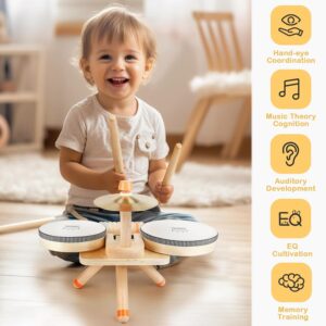 Alternative view of 5-in-1 Drum and Music Set for Toddlers 3+