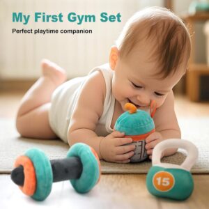 Alternative view of Workout Plush Toy with Rattle for Toddlers