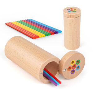 Wooden Color Sorting Toys for Preschool Kids