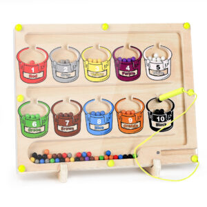 Magnetic Number and Color Maze for Toddlers