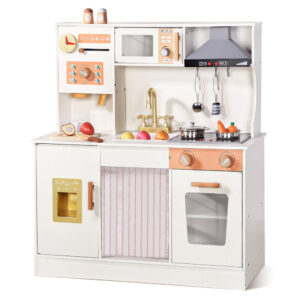 Wooden Play Kitchen Set for Kids Age 3+