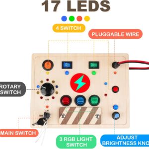 Alternative view of Montessori Busy Board Wooden Sensory Toys for Toddlers