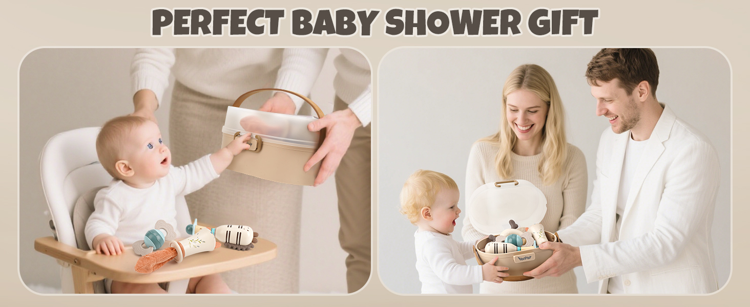 10-Piece Baby Rattles & Teethers Set