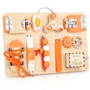 Montessori Sensory Busy Board for Toddlers